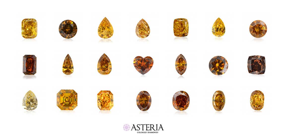  Pure Fancy Vivid orange diamonds, which are extremely rare, are also referred to as "pumpkin diamonds"